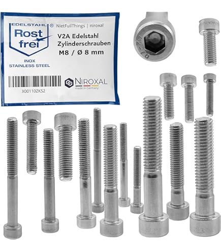 Schroeven M5 x 45 mm verzonken kop BTR van roestvrij staal A2
