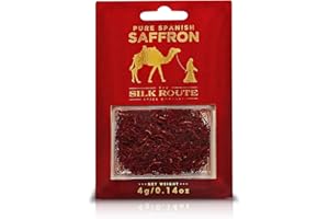 Silk Route Spice Company Saffron (4g) Grade A Spanish Saffron Threads
