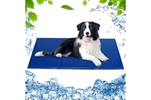 PAWZONE Tappetino Rinfrescante per Cani Tappetino Refrigerante Animali Domestici Tappeto in Gel Autorinfrescante perfetto per cani e gatti in estate,Auto-Raffreddamento Materassino Animali Domestici L