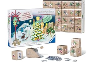 Ravensburger - Calendario Avvento Puzzle | Calendario Avvento Puzzle 2025 24x54 Pezzi | Calendario Dell'avvento Bambini e Adulti | Puzzles Ravensburger | Regali Natale
