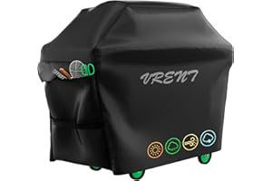 VRENT Grillabdeckung Wetterfest,Grill Abdeckhaube, Gasgrill,Gasgrill Abdeckung,Abdeckplane Grill,Wasserdicht,Winddicht,UV-Beständiges,Reißfest Grill (145 x61 x117 cm)