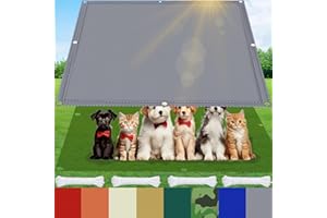 AMXFS Awning with Eyelets with 95% Shade Effect, Made of Oxford Fabric, 180 g/m²,2.5m x 2.5m Garden Awning Fabric, Waterproof UV Protection, Sun Protection for Camping, Balcony, Swimming Pool, Carport