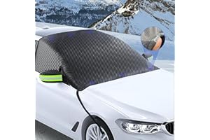 Aiuuee Copri Parabrezza per Auto Inverno, Impermeabile Copertura Parabrezza Magnetico Antighiaccio, Antineve Anti UV Anti Grandine Antigelo Telo Parabrezza Auto Protezione per Inverno 260 x 114cm