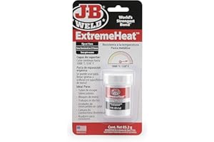 J-B Weld 37901SPA - Pâte Métallique - Métal - Haute Température - Résine - Époxy - Métal - Orifices - Tubes d'échappement - Silencieux - Moteur - Griffes - Réparations - Jusqu'à 1300 °C - 85,2g