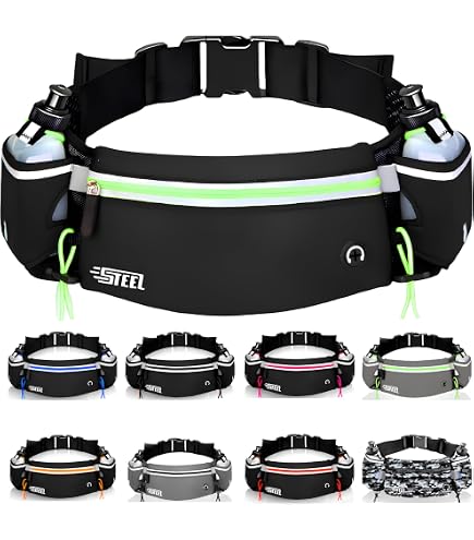 Ceinture De Course Nathan Avec Poche à Eau - Taille Unique Grise, Réglable, Occasion En Bon état