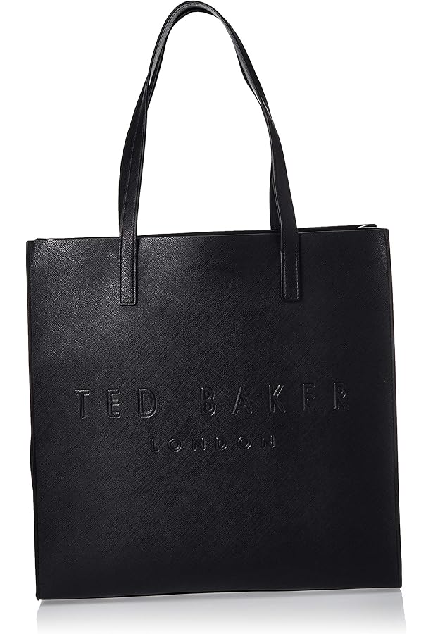 Ted Baker Crinkon Crinkle Icon Bag, Large, Black: Buy Online