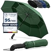 Folding Umbrella with Waterproof Teflon - Automatic Open and Close with 9 Ribs Windproof up to 87 mph - Sturdy Small Lightwei