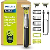 Philips OneBlade 360 Authentic Barber, Electric Facial &amp; Body Shaver &amp; Trimmer, 3x 360 Blades, 4x Fledgling Beard Comb (1,2,3