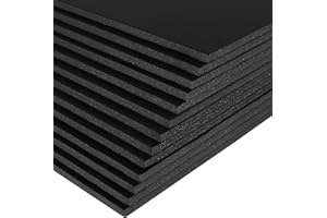 PROTECTAFILE A1 Foam Board - Black (Pack of 10) - Black -Foam Core Polystyrene - Photo Foam Board - for Presentation, Mounting, Arts & Crafts