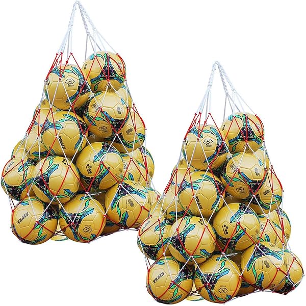 MeoZynxadril Filet De Football Extra Large – 79×100 Cm – Sac à Ballons Avec Cordon Et Bandoulière – Pour Foot, Volley, Rugby, Basket