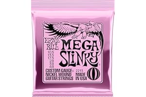 Ernie Ball Mega Slinky Struny do Gitary, Różowy, 6 Strun