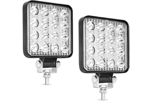 Sporgo 2 fari da lavoro a LED da 48 W, per fuoristrada, 12 V, 24 V, IP67, impermeabili, per trattore, escavatore, SUV, UTV, ATV