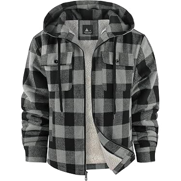 Manteau Homme Hiver Léger Avec Capuche - Veste Polaire Mi-saison, Coupe-vent, Poches - Idéal Randonnée, Ville, Voyage - 8