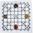 Ancient Living Ashta Chamma Chowka Bara,Katta Mane,Taayam,Kaangi Chaala,Kaana Dua,Traditional Indian Ludo Board Game,Classic Board Game,Logical, Strategy |Suitable for Children 4+ Years