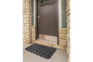 e-floor - Wycieraczka zewnętrzna – wycieraczka wewnętrzna – dekoracyjne drzwi wejściowe – dywanik do przedpokoju – wycieraczka – mata zatrzymująca brud – mata gumowa – 40 x 60 cm
