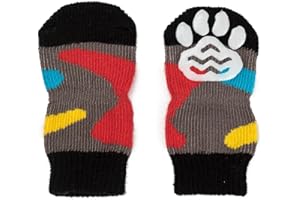 Akopawon 4 Pezzi Calzini Antiscivolo per Cani e Gatti Proteggi Zampe Calzini Controllo trazione per Interni, Calze per Cuccioli Cane e Gatto con Rinforzo in Gomma,Taglia S - 3XL per Cani 1.0-22.5kg