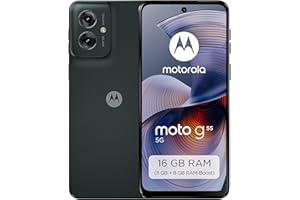 Motorola Moto g55 5G Smartphone (kratzfestes 6,49"-FHD+-Display, 50-MP-Kamera, 8/256 GB, wasserabweisendes Design, 5000 mAh, Android 14) Forest Grey, inkl. Schutzcover