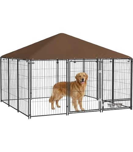 VidaXL Box per Cani 20 Pannelli Nero Acciaio Zincato | Leroy Merlin