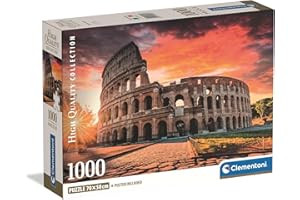 Clementoni - Puzzle Adulto 1000 Piezas Collection Roman Sunset Compact Box, 39985