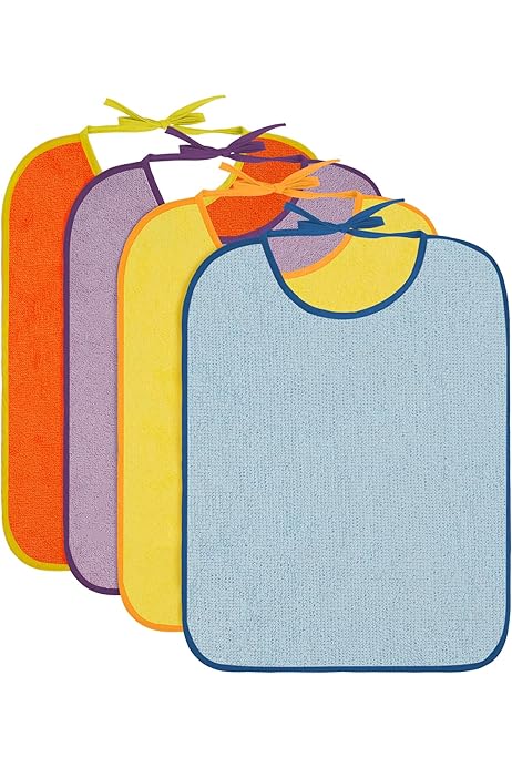 Ti TIN Baby Lätzchen Set - 7 Wasserdichte Babyschürzen Aus Baumwolle Für 6-18 Monate