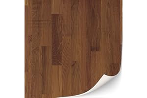 TEXTURKONTOR 3 Sheets Self-Adhesive Flooring for Dollhouse 1:12 Scale (Walnut)