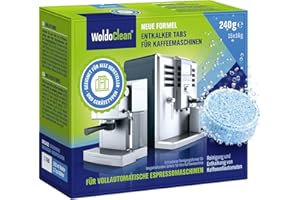 ‎WOLDOCLEAN WoldoClean Entkalkungstabletten für Kaffeevollautomaten - 15 Tabs kompatibel mit allen gängigen Herstellern, Entkalker für Kaffeemaschinen