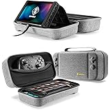 tomtoc Carrying Case for Nintendo Switch, Protective Hard Travel Case Storage Bag with 24 Game Cartridges and Handle for Swit