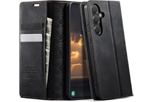 KZB Handyhülle für Samsung Galaxy S24 5G Hülle Premium Leder mit RFID Schutzhülle Klapphülle Magnet Kartenfach Standfunktion Klappbar Flip Case Tasche für Galaxy S24 6,2'' - Schwarz