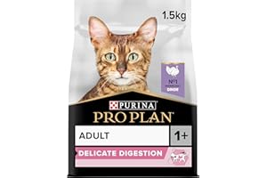 PURINA PRO PLAN Delicate OptiDigest, sucha karma dla kotów, 1 opakowanie (1 x 1,5 kg)
