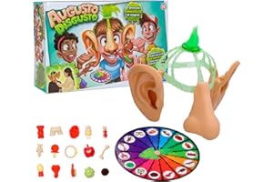 PLAY FUN BY IMC TOYS AUGUSTO DISGUSTO | Gioco divertente e risate assicurate; Trova le schifezze nascoste nelle orecchie e nel naso - Giocattolo per bambini e bambine +6 anni - Minimo 2 giocatori