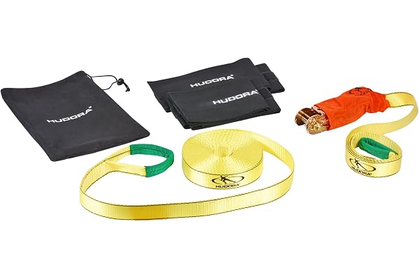 Hudora - 76656 - Jeu d'escalade - Slackline avec Attaches