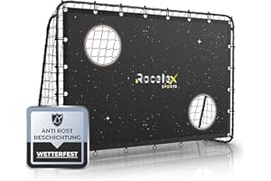 ‎RACETEX Racetex Fußballtor Kinder inkl. Torwand mit [Anti-Rost Beschichtung] - Fussballtore für Garten Kinder und Erwachsene - Fußball Tor mit Erdanker für einen optimalen Halt - Fussballtor
