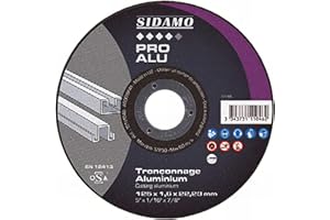 Disque à tronçonner Sidamo PRO ALU D. 125 x 1 x Al. 22,23 mm - Aluminium