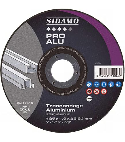 Disque Débauche Flexible Norton Aluminium - Diamètre 125mm, épaisseur 7mm, Neuf
