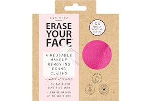 DC DANIELLE Löscht Your Face Eco Rund Make-Up Entfernen Bremsbeläge 4PK - Rosa und Lila
