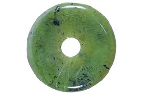 Lebensquelle Plus Nephrit (Jade) Edelstein Donut | Ø 30 mm Anhänger