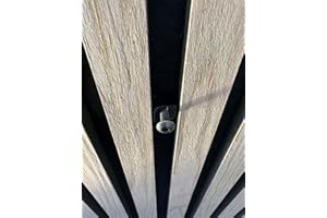 Vleugel Clip a Vite M5 per Pannelli acustici, Pannelli acustici, Filettatura Interna, Distanza da 13 a 15 mm tra Le lamelle, Inclusa Vite M5 da 20 mm, 2 Pezzi