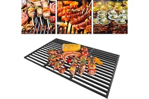 LARS360 Griglia rettangolare in ghisa smaltata, 60 x 40 cm, accessori per barbecue, barbecue a gas, griglia in ghisa in diverse dimensioni