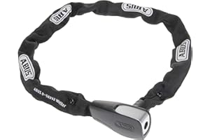 Zapięcie łańcuchowe ABUS Catena 6806K - Lekkie zapięcie rowerowe z hartowanej stali z modną tekstylną rurką - Kwadratowy łańcuch z poziomem bezpieczeństwa ABUS 6