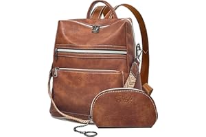 ECOTISH Rucksack Damen Cityrucksack Handtasche 2 in 1 Rucksacktasche Reiserucksack, Teenager Schultertasche Tasche Backpack Women Elegant für Freizeit Reisen Arbeit