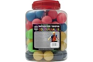 Sure Shot Matthew Syed Barilotto di 60 palline da ping pong, multicolore, 40 mm, colore: Bianco