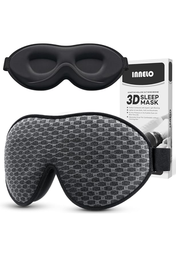 Masque De Sommeil Bluetooth 3D - Écouteurs Intégrés - Pour Dormir, Voyager, Méditation - Homme Et Femme