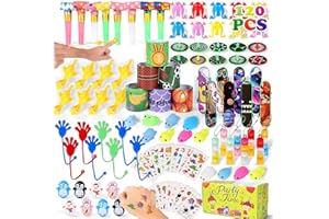 OGNI ORA 120 PCS Christmas Party Bag Fillers for Kids, Assortment Toys Pack for Boys Girls, Classroom Prizes Rewards Goodie Loot Bag Fillers, Birthday Party Gift Favours