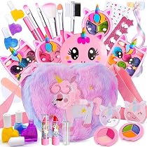 Amerrly Ensemble de maquillage pour enfant pour fille - Sûr et lavable - Jeu de rôle - Jouet pour fille - Cadeau d'anniversaire de Noël pour fille de 4 à 12 ans Amerrly Ensemble de maquillage pour enfant pour fille - Sûr et lavable - Jeu de rôle - Jouet pour fille - Cadeau d'anniversaire de Noël pour fille de 4 à 12 ans