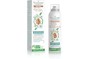Puressentiel Fleas, Bugs & Moths Treatment Spray 150ml - Effective on Dust Mites, Clothes Moths, Fleas & Bed Bugs - Scientifically Proven for All Fabric Types - 100% Natural - Prevents Reinfestation