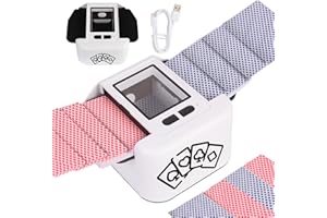 Buldoospok Automatic Card Shuffler 2 Decks, 2000 mAh Built in Rechargeable Battery USB-C Charge, Low Noise Fast Shuffle, Smart Auto Shuffler for UNO Poker Blackjack Skip-Bo Texas Hold'em Skyjo