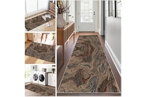 RUXEVNSY Teppich Läufer Flur Lang, Teppichläufer Flur rutschfest Küchenteppich 40 x 200 cm Waschbar Flur Läufer Teppich, Flurläufer Lang Korridor Teppich Läufer für Küche, Eingang, Wohnzimmer Schlafzimmer