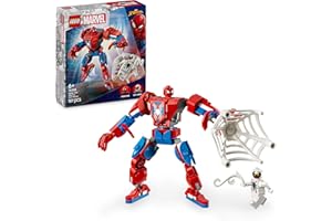 LEGO | Marvel Mech di Spider-Man Contro Anti-Venom - Action Figure Giocattolo Snodabile con 2 Minifigure, Giochi per Bambini e Bambine da 6 Anni, Idea Regalo di Compleanno per Fan dei Supereroi 76308