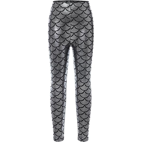 Leggings Bambina Sirena - Pantaloni Stretch Per Sport E Festa - Foto 3