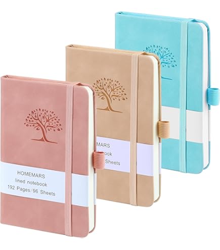 HOEARS Notebook - Sall Notebook, 3 Pack, Notebook, Travel Notebook